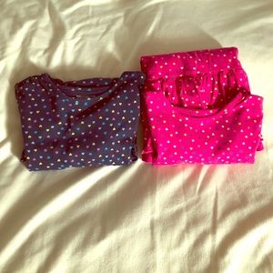 2 OshKosh B’gosh girls dresses with heart print